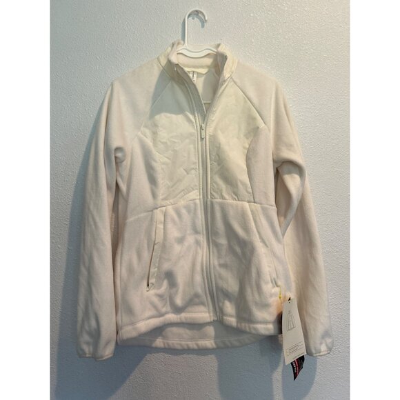 ALL IN MOTION (SMALL) Polartec 200 Fleece Zip Jacket NEW!!!! White - Picture 2 of 7
